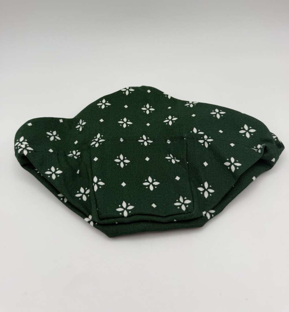Longaberger Heritage Green Horizon of Hope Basket Liner White Floral Pattern